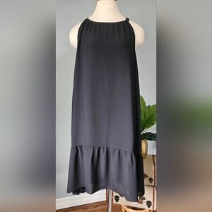 J.JILL A-line Relaxed Fit Ruffle Hem Midi dress with Halter-style neckline!